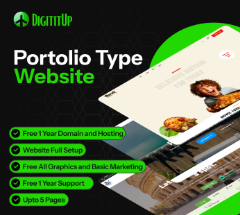 Portfolio Type Website with SEO, Security and Professional Look